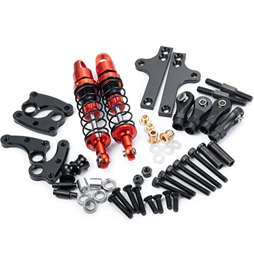 Runup - Runup Metallfederungsstoßdämpfer für ferngesteuerte Autos, freitragende Dämpfer-Kit für 1/10 RC Crawler Axial SCX10 II 90046 TRX-4 Upgrade-Teile (for SCX10 II 90046)
