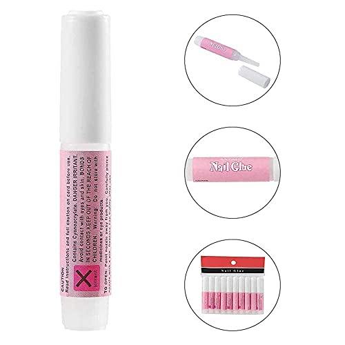 MAGIC ARMOR 10 Stück Nagelkleber 2g, Nagelkleber Für Tips Nagelkleber für Kunstnägel extra stark Professionelle Nagelkleber für die Nagelverlängerung und Reparatur von eingerissene nail art glue – Bild 3