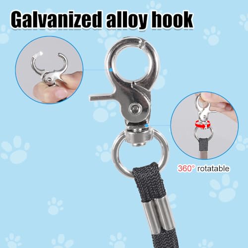 Haustier Fellpflegeschlaufe, 3 Stuck Hundepflege-Sicherheitsseil, Nylon Haustier Grooming Schlaufen Leine zum Baden von Hunden, Katzen