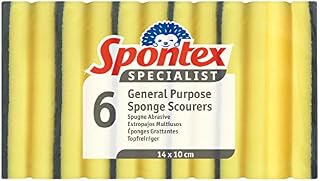 Spontex Specialist Non Scratch Sponge Scourers (Pack of 6)