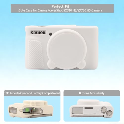 Funda de silicón para Canon PowerShot SX740 HS y SX730 HS miniatura 5
