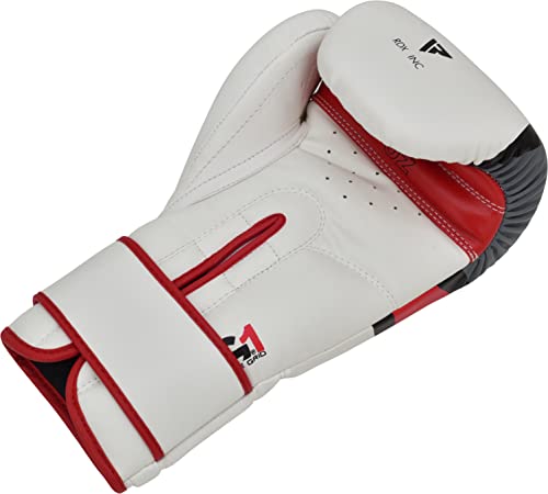 Image of RDX Boxing Gloves EGO, Sparring Muay Thai Kickboxing MMA Heavy Training Mitts, Maya Hide Leather, Ventilated, Long Support, Punching Bag Workout Pads, Men Women Adult 8 10 12 14 16 oz
