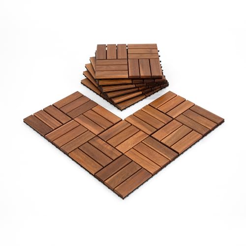 Arrowstone Pack of 9 Deck Tiles for Balcony, Poolside, Outdoor