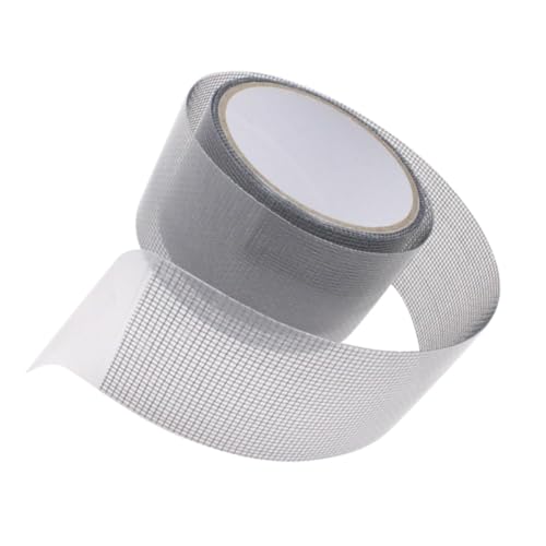 NESTINGHO Screen Repair Tape Window Mesh Repair Patch Self-Adhesive Grey 50mm X 2m Sturdy Mesh Tape DIY Home Improvement Tool
