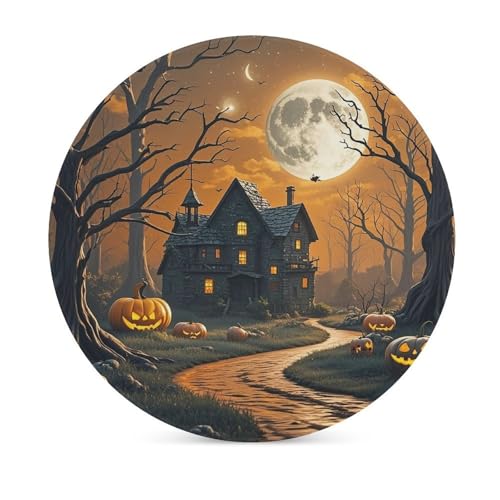 Dessous de verre Halloween en céramique antidérapant et résistants - 4