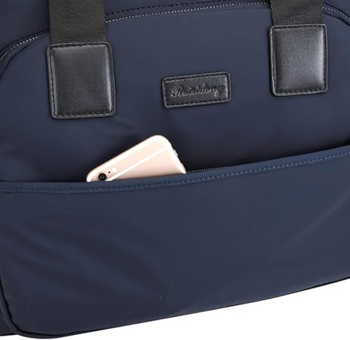 Men’s Business Briefcase, Waterproof Leather Crossbody Messenger Bag with Adjustable Shoulder Strap4