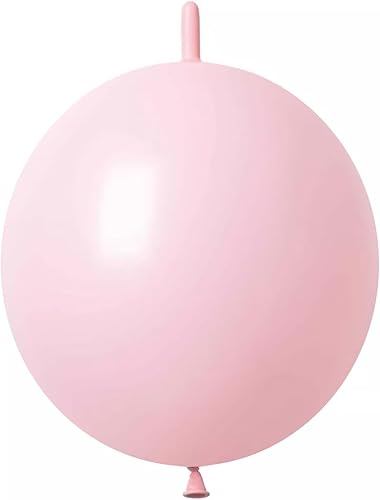 IN-JOOYAA Globo de enlace rosa bebé de 10 pulgadas, 50 globos de enlace rápido para decoración de fiestas
