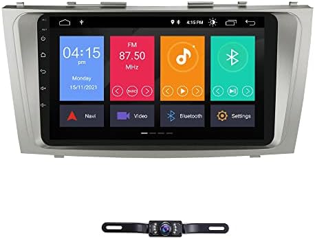 9 Inch Touch Screen Car Stereo for Toyota Camry 2007-2011, Aurion 2006-2011, in-Dash GPS Navigation Compatible with Apple Carplay, Video Player, Radio, Bluetooth, DSP with Backup Camera