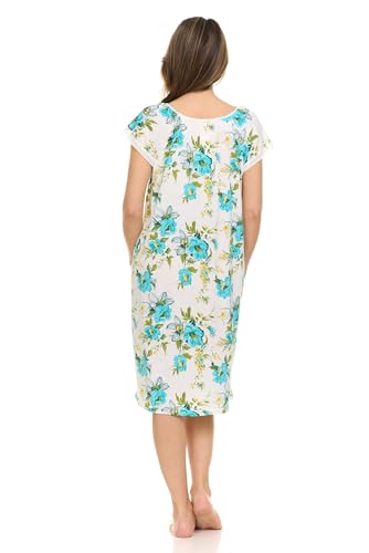 Image of Womens Nightgowns Sleepwear Soft Pajama Dress Nightshirts