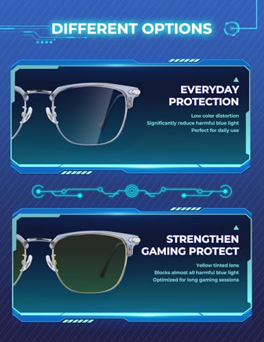 Image of ZanyLen Blue Light Blocking Glasses Men Computer Gaming Glasses For Mens