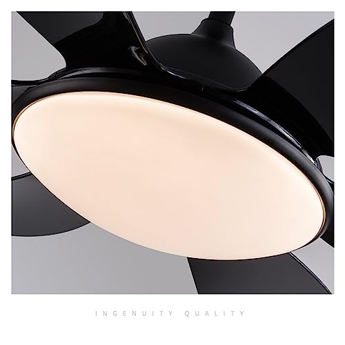 Ventilateur de plafond moderne bleu avec éclairage LED variable