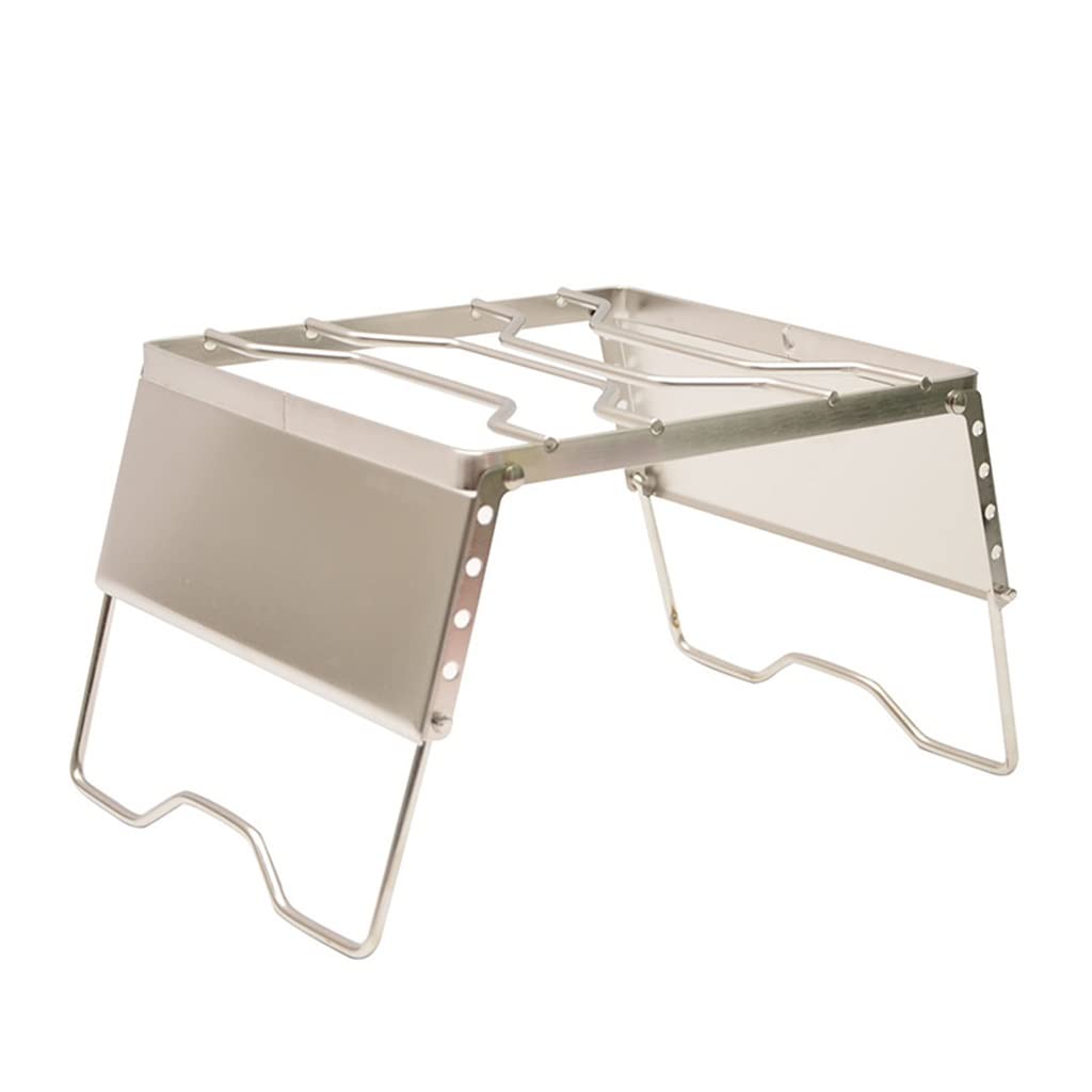 Outdoor Antivento Campeggio Pot Holder Portatile In Acciaio Inox Stufa Staffa Barbecue Grill Copertura Pentola
