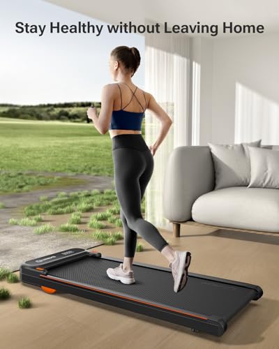 Urevo URTM026 Walking Pad, Under Desk Treadmill For Home Office, Portable Desk Treadmill With Double Shock Absorption Remote Control Led Display thumb #5