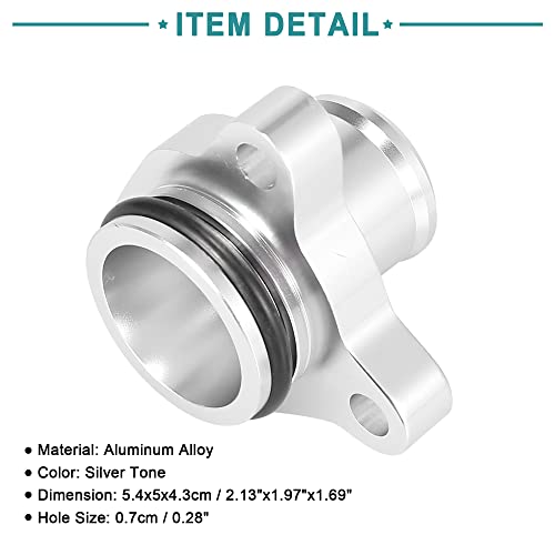Image of ACROPIX Automotive Water Hose Fitting Replacement Fit for BMW 335i - Pack of 1 Silver Tone