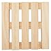 Juvale Wood Pallet Coasters - Pack of 6, 3.9 x 3.9 in, Brown - Square Wooden Drink Coasters for Hot & Cold Beverages - Novelty Mini Pallet Design for Home & Office