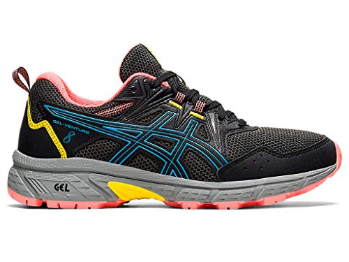 ASICS Women's Gel-Venture 8 Running Shoes, 8.5, Black/Digital Aqua