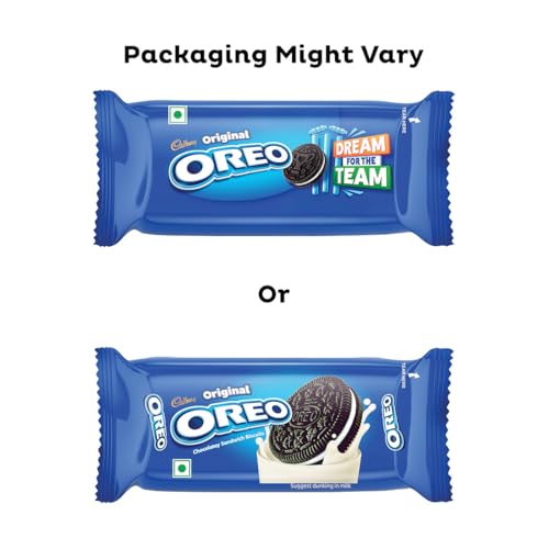 Image of Cadbury Oreo Vanilla Flavour Creme Sandwich Biscuit, 41.75 g