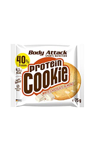 Body Attack Protein Cookie (12x 75g) (White Chocolate Almond)