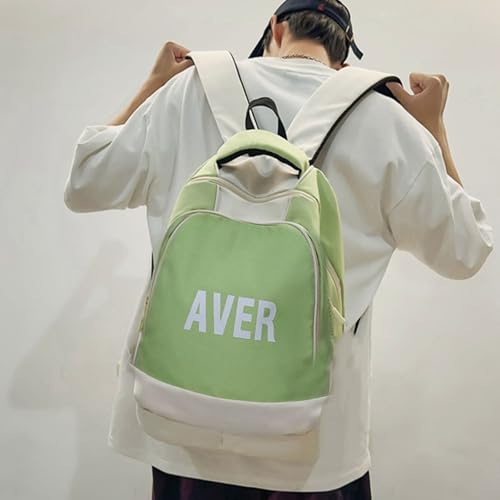 Sac à dos école grande capacité bicolore pour étudiante active