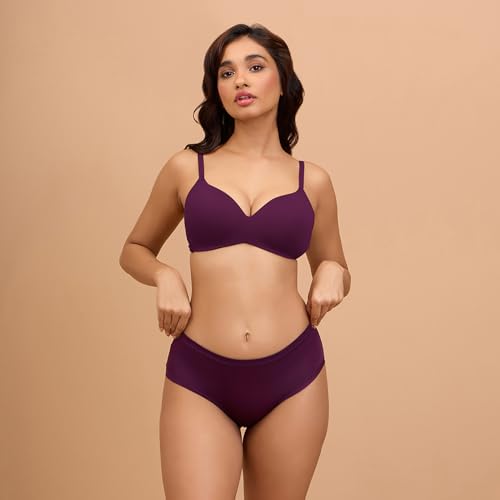 Image of NYKD (NYP383 Super Soft Modal Hipster Panty for Women | Medium Rise & Medium Coverage | Anti-Chafing, Rash-Free Comfort with Super Soft Elastic | All-Day Wear
