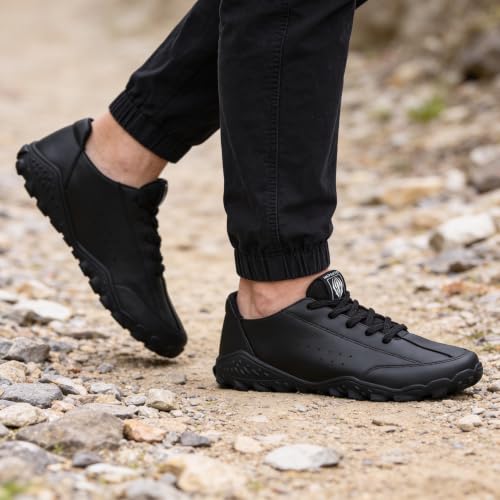 Image of Impakto Outwork Men's Barefoot Shoes | Wide Toe Box Lightweight Shoes for Trainning, Running on Soft Ground & Workout | Minimalist Zero-Drop for Natural Movement | Anti-Skid & Flexible Rubber Sole