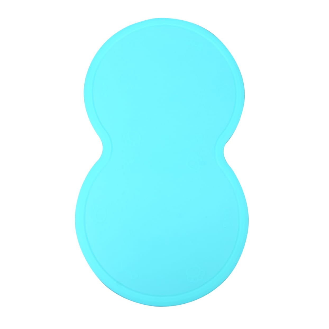 POPETPOP Silicone Feeding Mat Slip Food Pad for Dogs Cats Heat Insulated Green Color for Keeping Floors and Neat During Mealtime