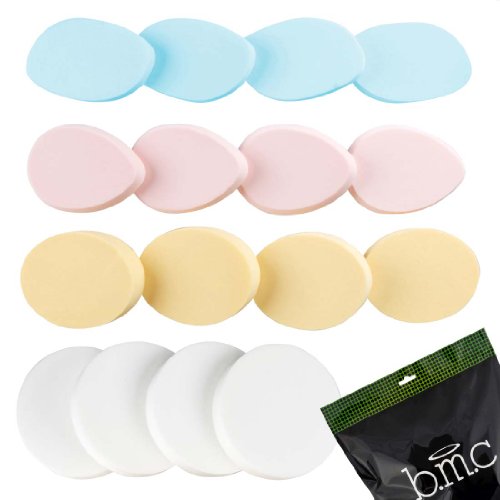 BMC Womens Cosmetic Eye Makeup Face Foundation Primer Puff Sponges - 16pc Set