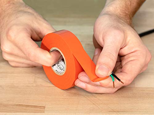 Image of Secure Orange Electrical Tape 3 /4 Inch x 66 Feet - 5 Pack