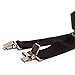 Melo Tough Men's Suspenders Fully Elastic 2 inch Wide X back Heavy Duty Tradesperson's Pant Suspender (Black) …