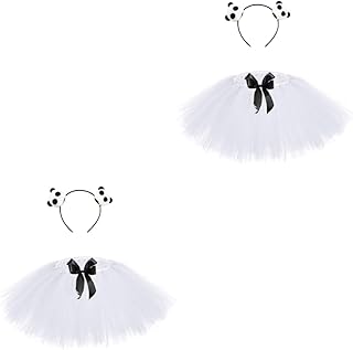 3 Pçs Terno Vestidos Tutu Para Meninas Conjuntos De Maquiagem Traje De Animais Tiaras Luvas De Pata Animal Vestido De Festa Animal Saia De Tule Para Meninas Saia Tutu Para Meninas