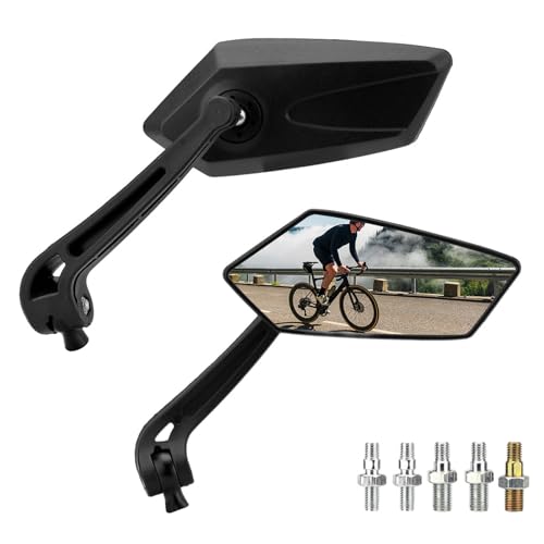 Valicaer Universal Rearview Mirror - Wide Angle, Safe Cycling, Compatible with Scooter, Moped, Road, Mountain, Electric Bike