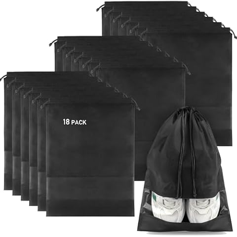 COIDEA 18 Pack Travel Shoe Bags Cover