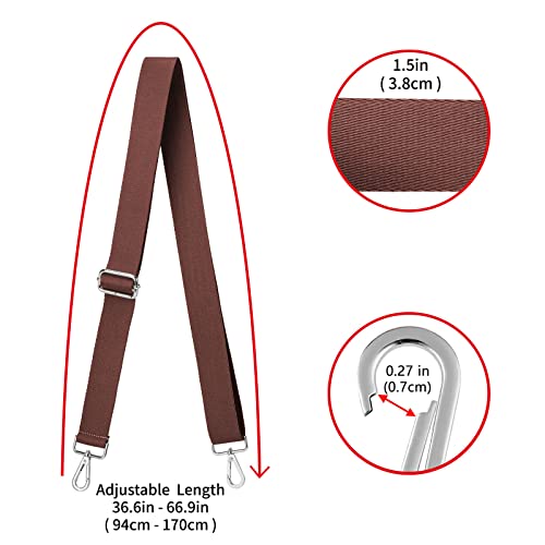 Image of ZOOEASS Wide Shoulder Strap (Solid),Adjustable Replacement Belt Crossbody Canvas Bag Handbag