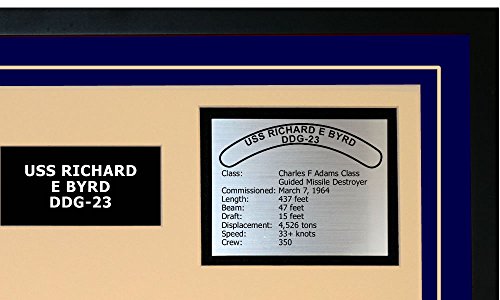 Navy Emporium Uss Richard E Byrd Ddg 23 Framed Navy Ship Display Blue #TOP2