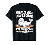 Funny Seal Art for Men Women Kids Sea Lion Seal Lover Seal T-Shirt