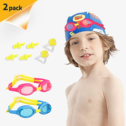 Kids Swim Goggles Leaking Anti Fog UV Protection Triathlon Child Swimming Goggles