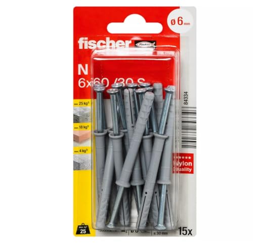 Fischer Taco para clavos N 6 x 60/30 S K (15)