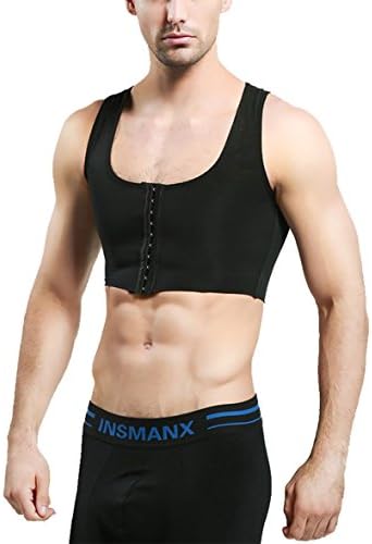Men's Body Shaper to Hide Gynecomastia Moobs Compression Vest Slimming Underwear