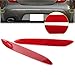 Three T Car Auto Side Marker Light Rear Bumper Trim Side Reflector Red For Jaguar XJ 2010-2017,Right Side + Left Side
