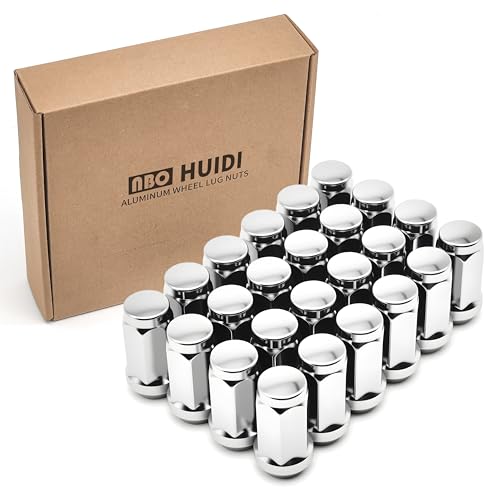 NBOHUIDI �z�C�[���n�u�i�b�g 24�_�Z�b�g M14×1.5 45mm �N���[�Y�h�����s�[�X�e�[�p�[�V�[�g �N�������b�L�d�グ 3/4�C���`�Z�p(M14x1.5�X���b�h�̎����ԗp�z�C�[���n�u�p)