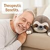 Cuddle Buds 5lbs Weighted Sloth Stuffed Animal for Sensory Needs, 20'' Sloth Plush Large, Weighted Stuffed Animals for Adults, Soft Plush Toy Gift for Kids and Adults, Giant Plushies #5