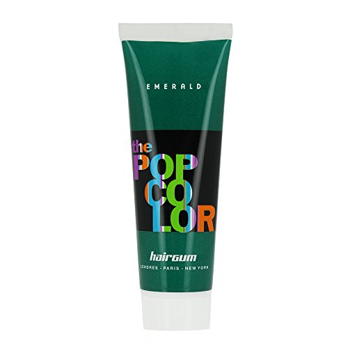 Hairgum Popcolor, Coloración semipermanente (Número 18, Emerald) - 60 ml.