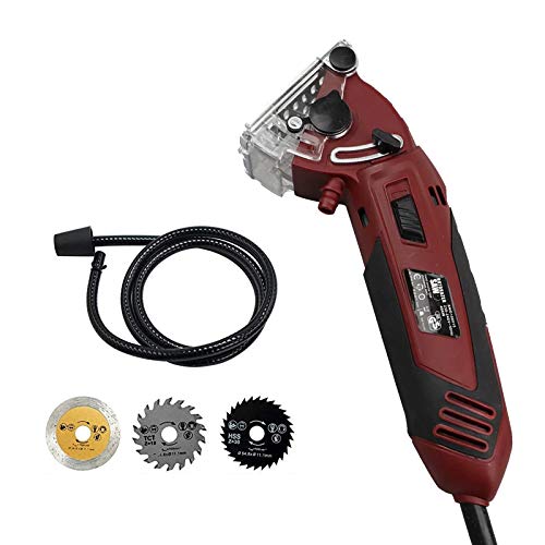 Electric Mini Laser Circular Saw Hand Held Grinder Cutting Tool Kit w/ 3 Blades