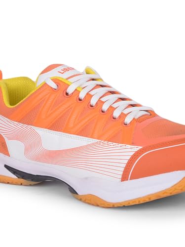 Image of Liberty Freedom GRIPPER-01 Sports Lacing Non Marking Badmintion & Paddle /Pickle Ball Shoes for Men with Rubber Sole, Lightweight & Comfortable | Suitable for Table Tennis, Squash and All Indoor Court