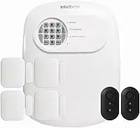 Kit Central de Alarme Anm 24 Net Intelbras 4 Sensores Magnético Abertura Porta Janela Xas 4010 Smart