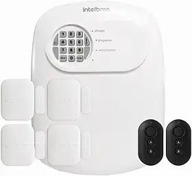 Kit Central de Alarme Anm 24 Net Intelbras 4 Sensores Magnético Abertura Porta Janela Xas 4010 Smart