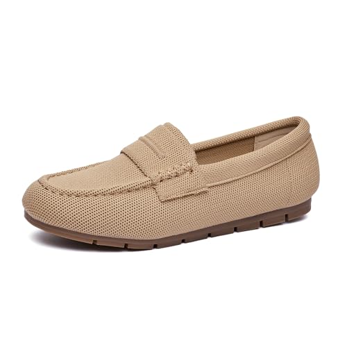 Image of Vespiero Loafers for Women Comfortable Slip on Work Flats Shoes Womens Dressy Casual Walking Shoes