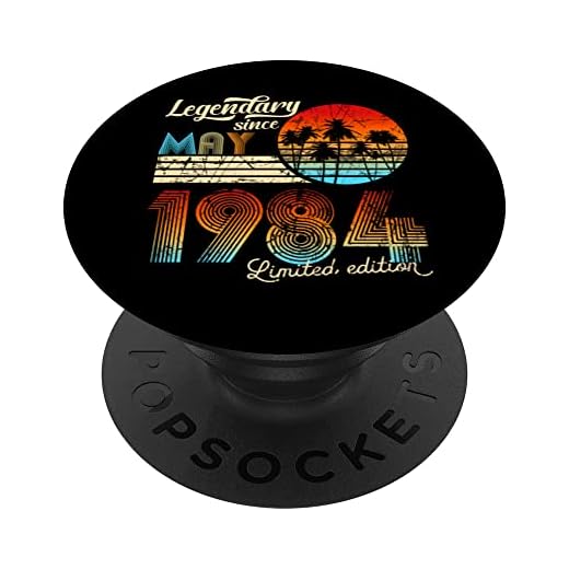 40. Cumpleaños 40 Legendario Desde Mayo De 1983 Regalo PopSockets PopGrip Intercambiable