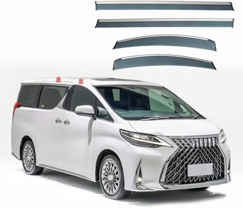 ACRUZ Deflecteur Vitre Voiture pour Lexus LM300H 2020-2022, Déflecteurs d'air Vitres Latérales Anti-Pluie Garde Couverture Accessoires.