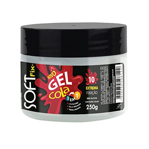 Soft Fix Gel Fixador Cola Branco 250G Softfix Incolor